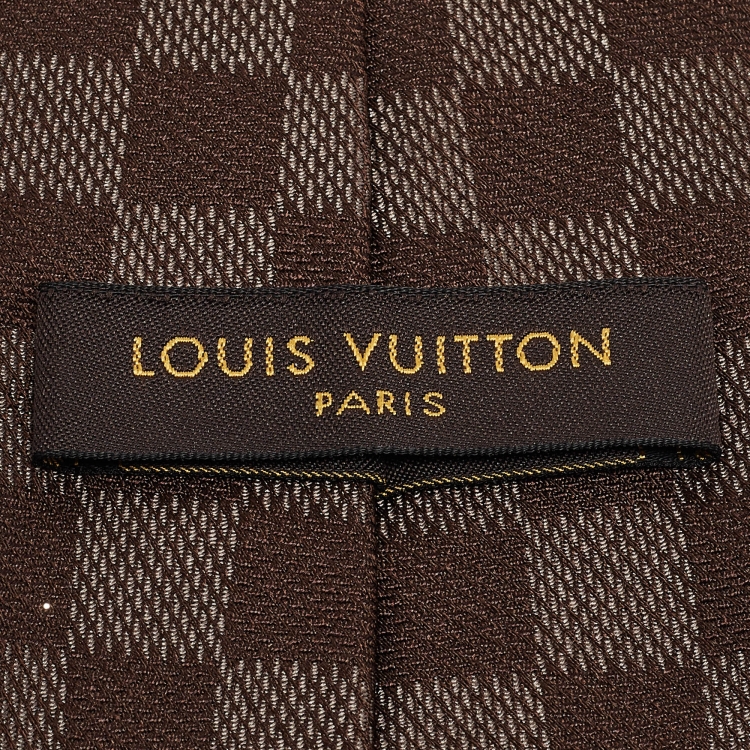 Pre Owned Louis Vuitton Damier Ebene Classique Tie