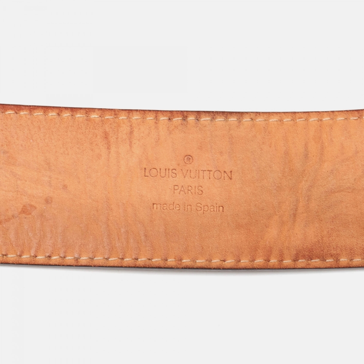 Pre Owned Louis Vuitton Monogram Canvas Trunks and Bags Belt Spain 90CM