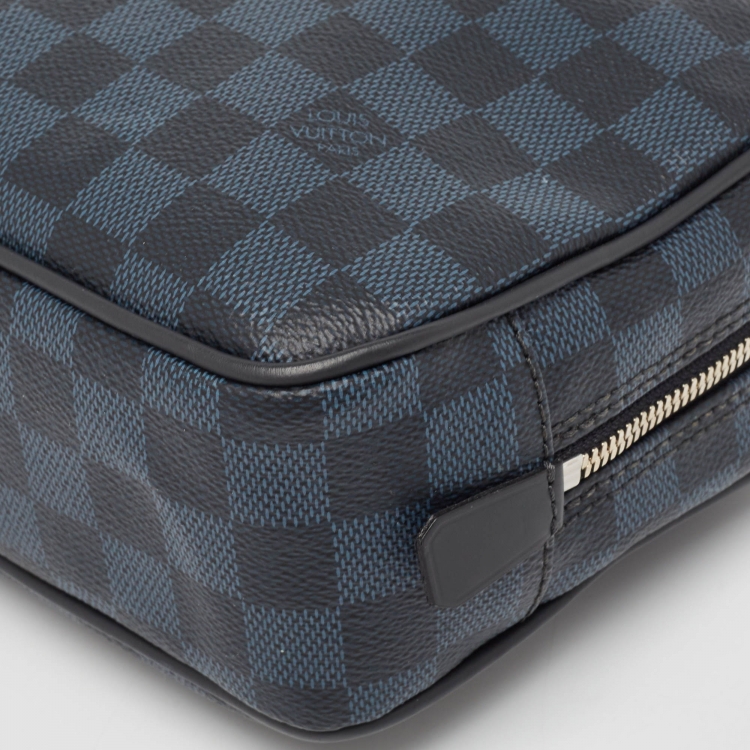 Pre Owned Louis Vuitton Damier Cobalt Canvas Toilet Pouch GM