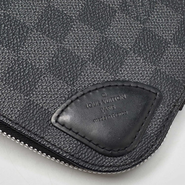 Pre Owned Louis Vuitton Damier Graphite Canvas 13" Laptop Sleeve
