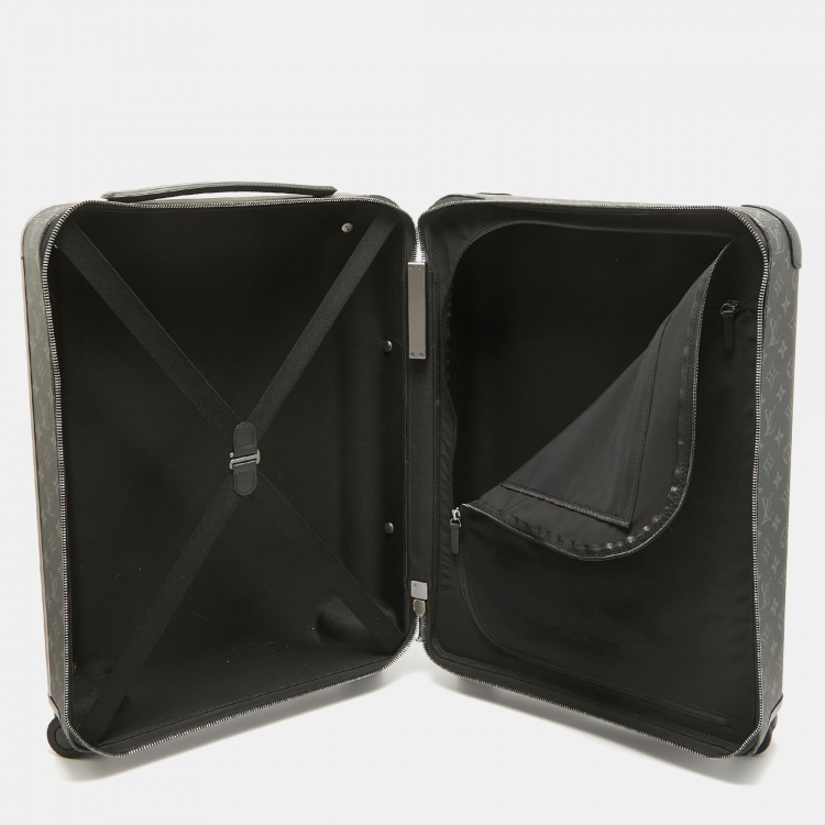 Pre Owned Louis Vuitton Monogram Eclipse Canvas Horizon 55 Suitcase
