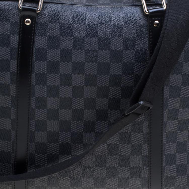Pre Owned Louis Vuitton Damier Graphite Canvas Porte Documents Voyage GM Bag