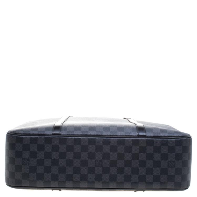 Pre Owned Louis Vuitton Damier Graphite Canvas Porte Documents Voyage GM Bag