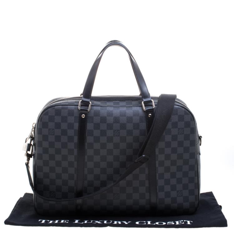 Pre Owned Louis Vuitton Damier Graphite Canvas Porte Documents Voyage GM Bag