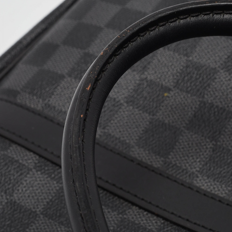 Pre Owned Louis Vuitton Damier Graphite Canvas Porte-Documents Voyage PM Bag