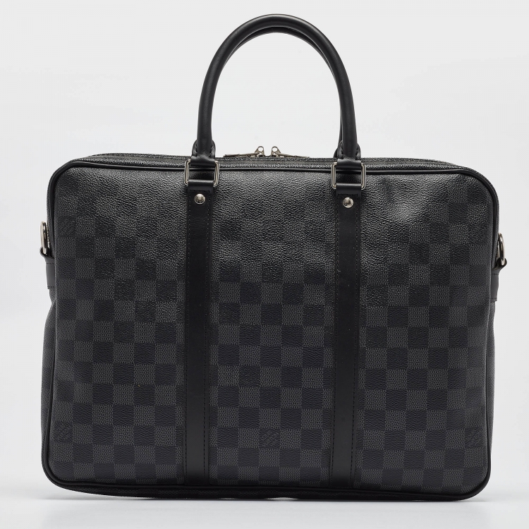 Pre Owned Louis Vuitton Damier Graphite Canvas Porte-Documents Voyage PM Bag