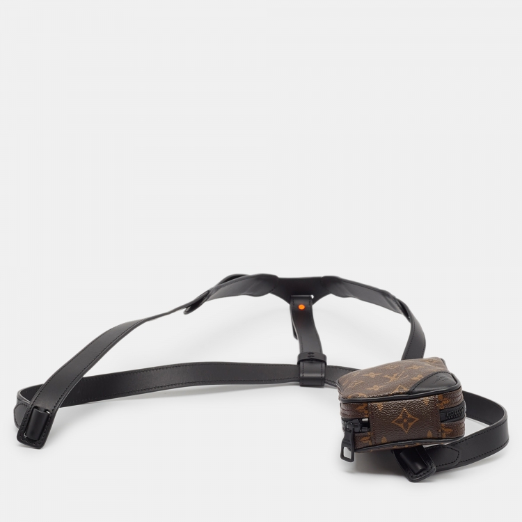 Pre Owned Louis Vuitton Black Monogram Canvas Utility Side Bag