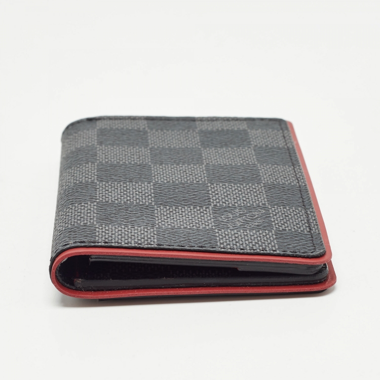 Pre Owned Louis Vuitton Bordeaux Damier Graphite Canvas Pocket Organizer