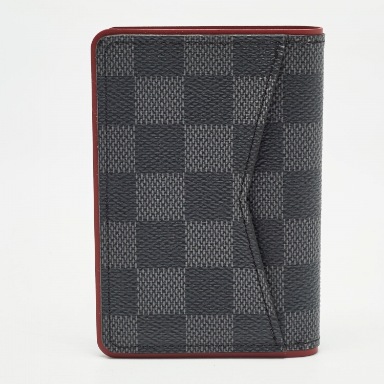Pre Owned Louis Vuitton Bordeaux Damier Graphite Canvas Pocket Organizer