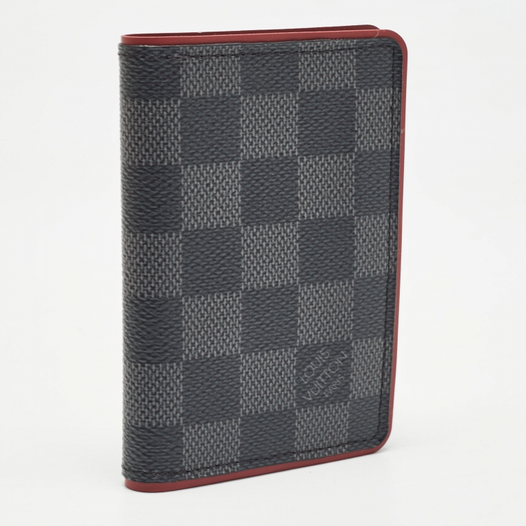 Pre Owned Louis Vuitton Bordeaux Damier Graphite Canvas Pocket Organizer