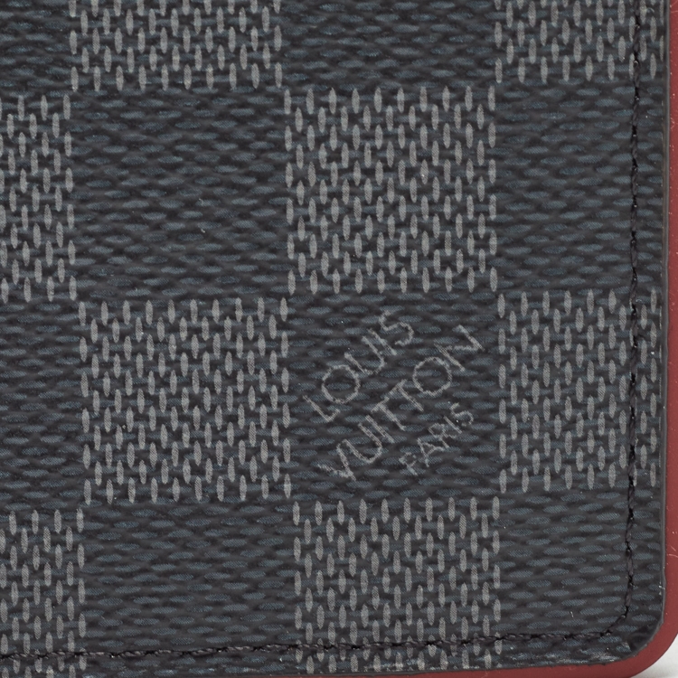 Pre Owned Louis Vuitton Bordeaux Damier Graphite Canvas Pocket Organizer
