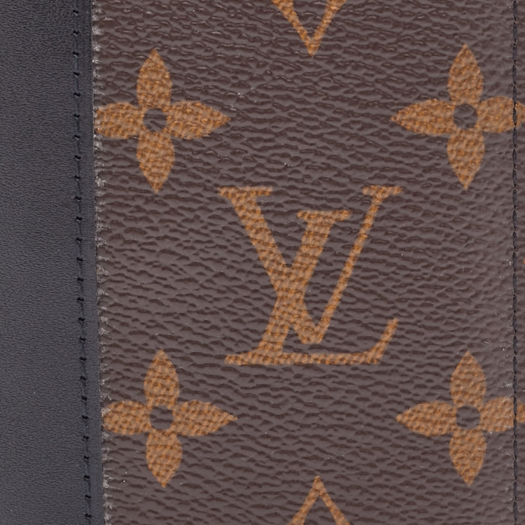 Pre Owned Louis Vuitton Black Monogram Canvas and Leather Pocket Organizer