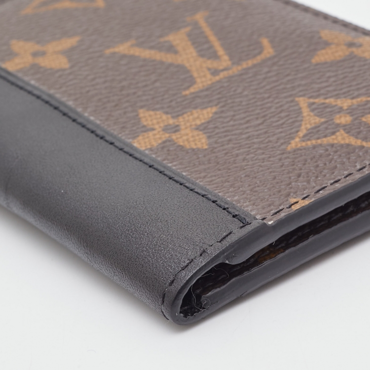Pre Owned Louis Vuitton Black Monogram Canvas and Leather Pocket Organizer