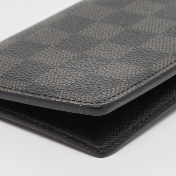 Pre Owned Louis Vuitton Damier Graphite Canvas Brazza Wallet
