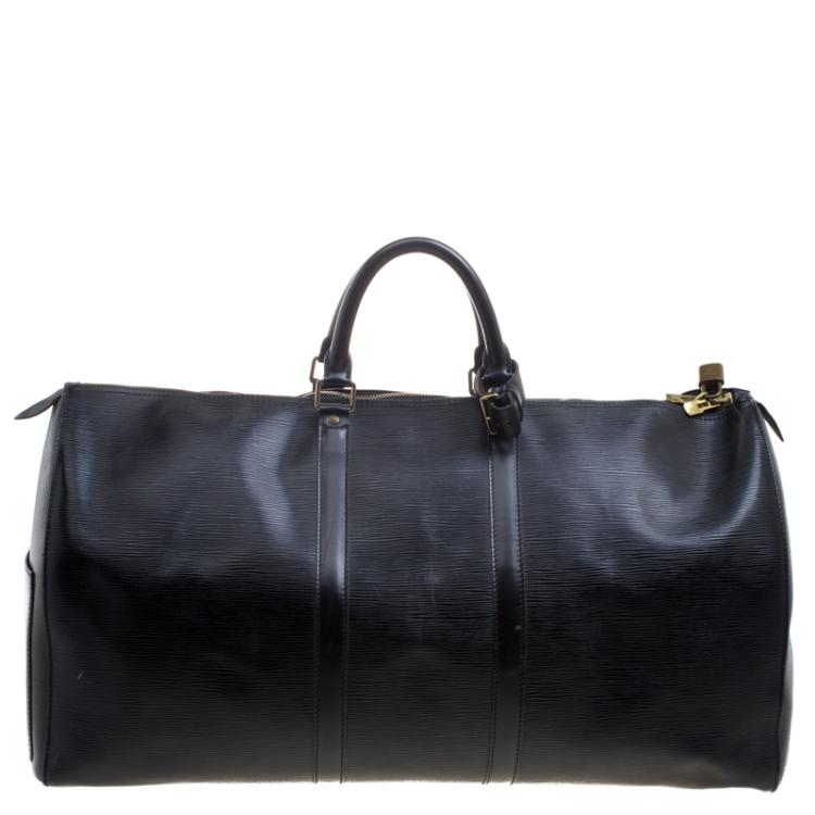 Louis Vuitton Black Epi Leather Keepall 55 Louis Vuitton | The Luxury ...