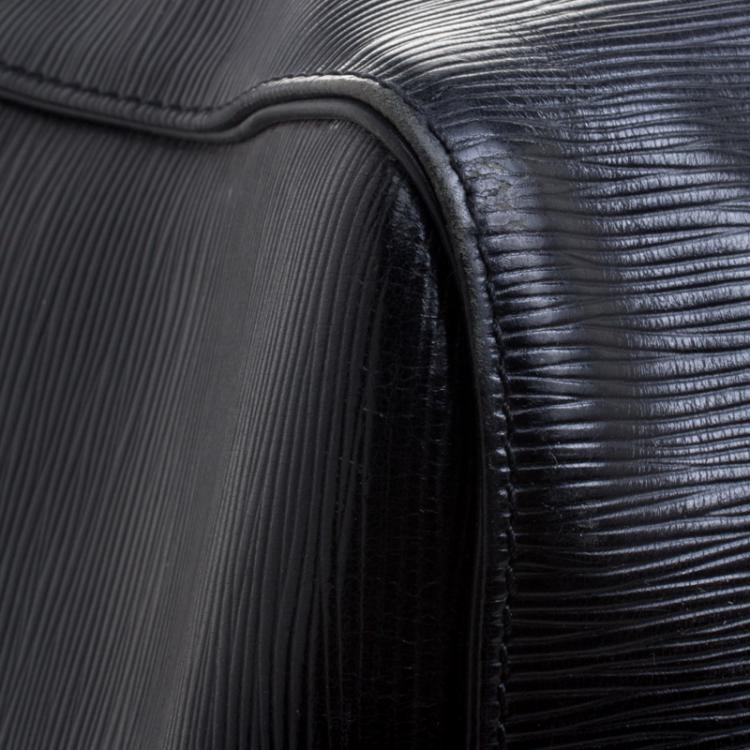 Pre Owned Louis Vuitton Black Epi Leather Keepall 55