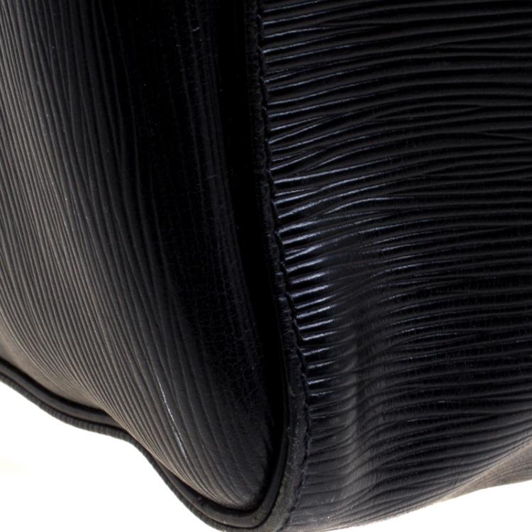 Pre Owned Louis Vuitton Black Epi Leather Keepall 55