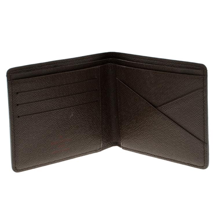 Pre Owned Louis Vuitton Damier Ebene Canvas Slender Wallet