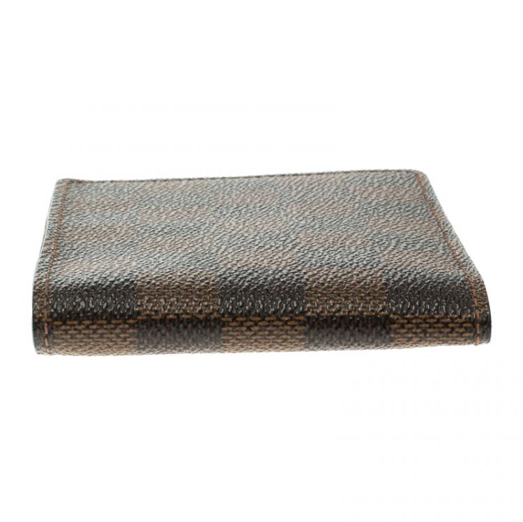 Pre Owned Louis Vuitton Damier Ebene Canvas Slender Wallet