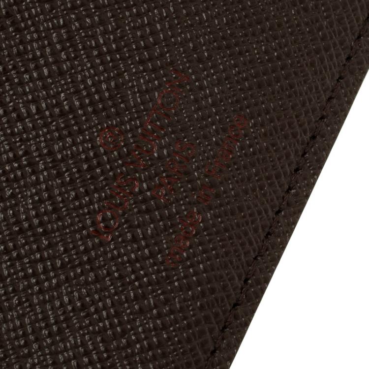 Pre Owned Louis Vuitton Damier Ebene Canvas Slender Wallet