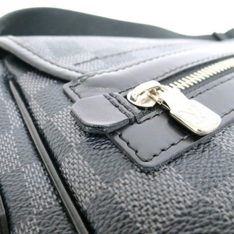 Pre Owned Louis Vuitton Damier Graphite Daniel Messenger Bag GM