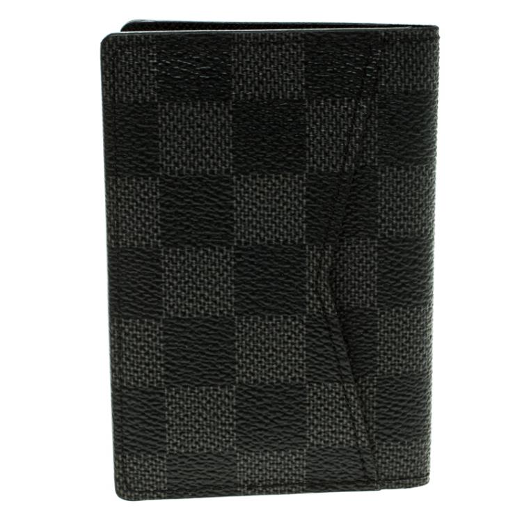 Pre Owned Louis Vuitton Damier Graphite Canvas Pocket Organiser 