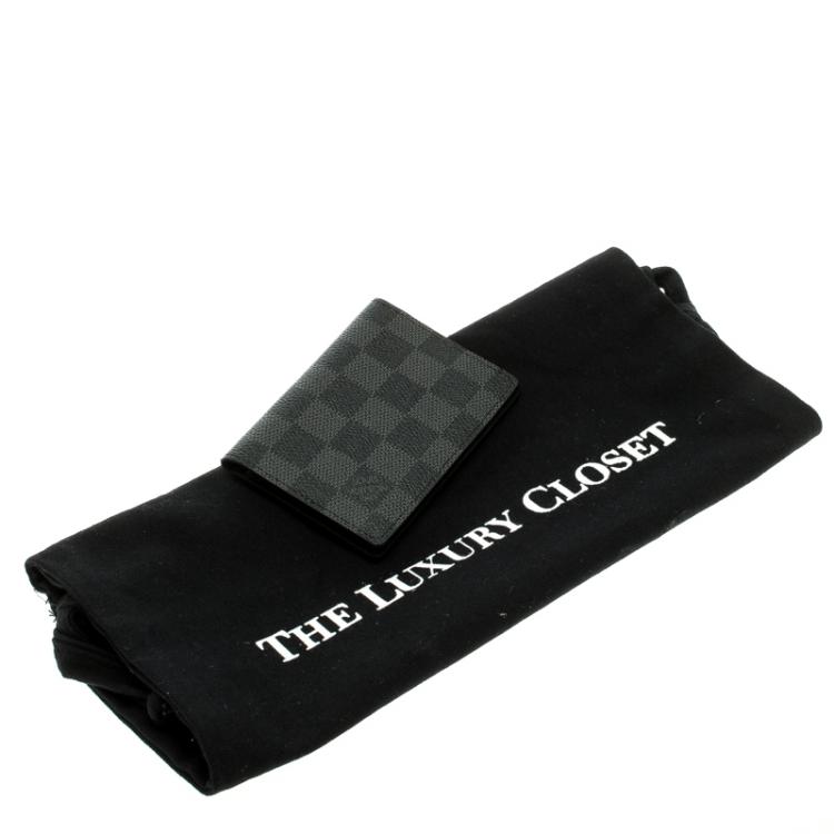 Pre Owned Louis Vuitton Damier Graphite Canvas Pocket Organiser 