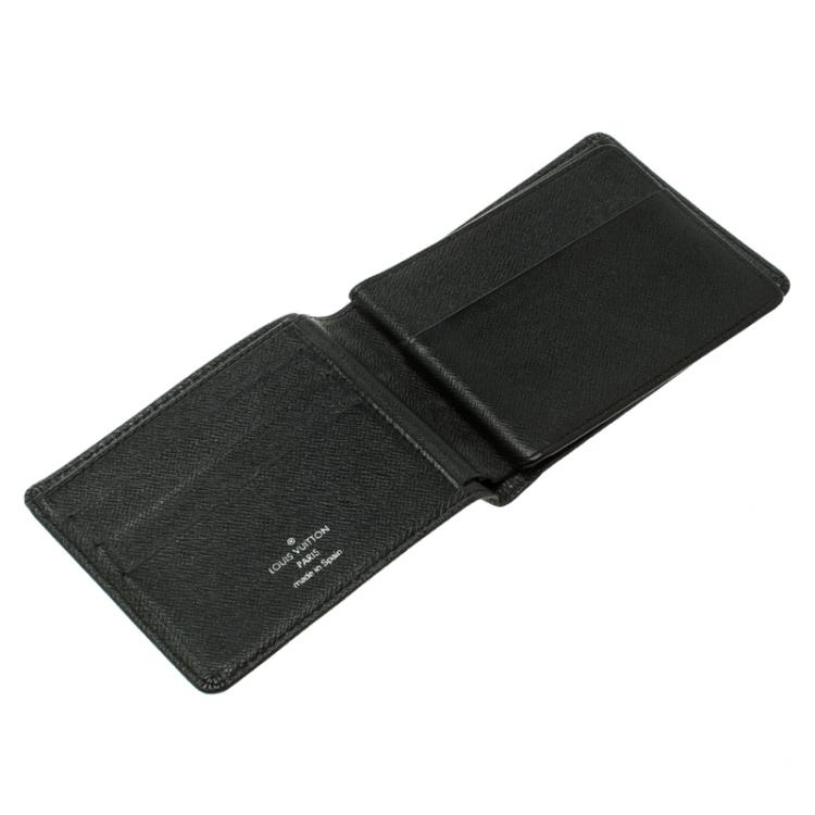 Louis Vuitton NIB Black Taiga Leather Wallet