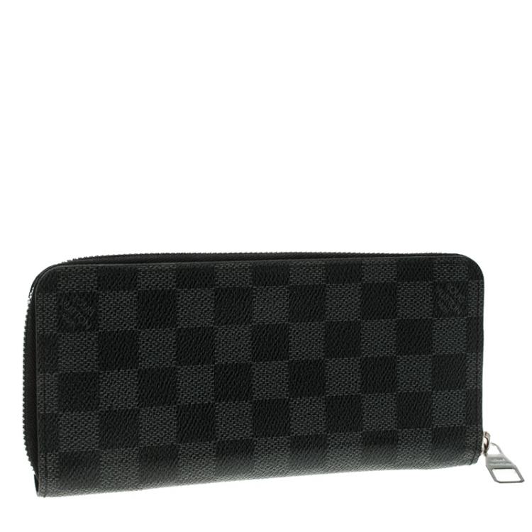 Pre Owned Louis Vuitton Damier Graphite Canvas Zippy Organizer Wallet