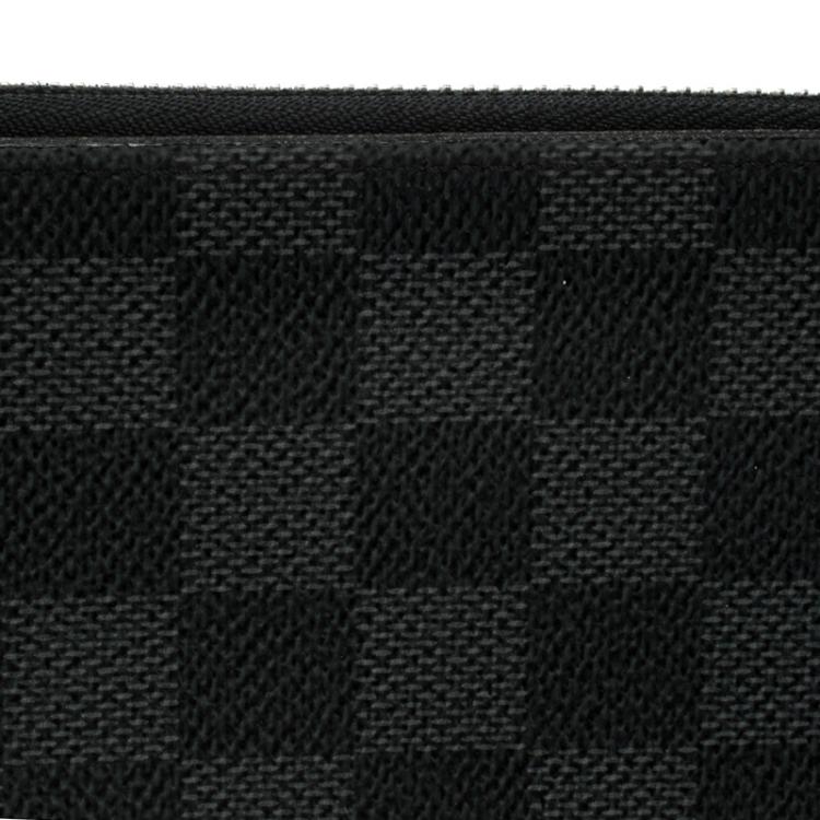 Pre Owned Louis Vuitton Damier Graphite Canvas Zippy Organizer Wallet