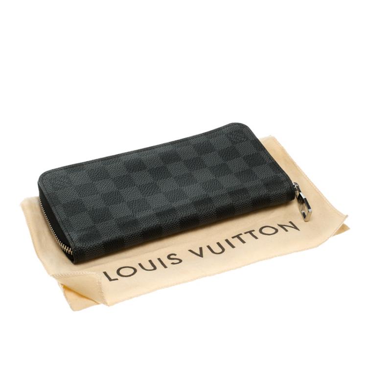 Pre Owned Louis Vuitton Damier Graphite Canvas Zippy Organizer Wallet