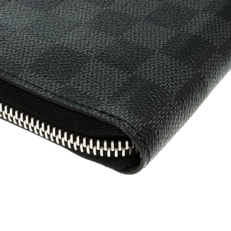 Pre Owned Louis Vuitton Damier Graphite Canvas Zippy Organizer Wallet