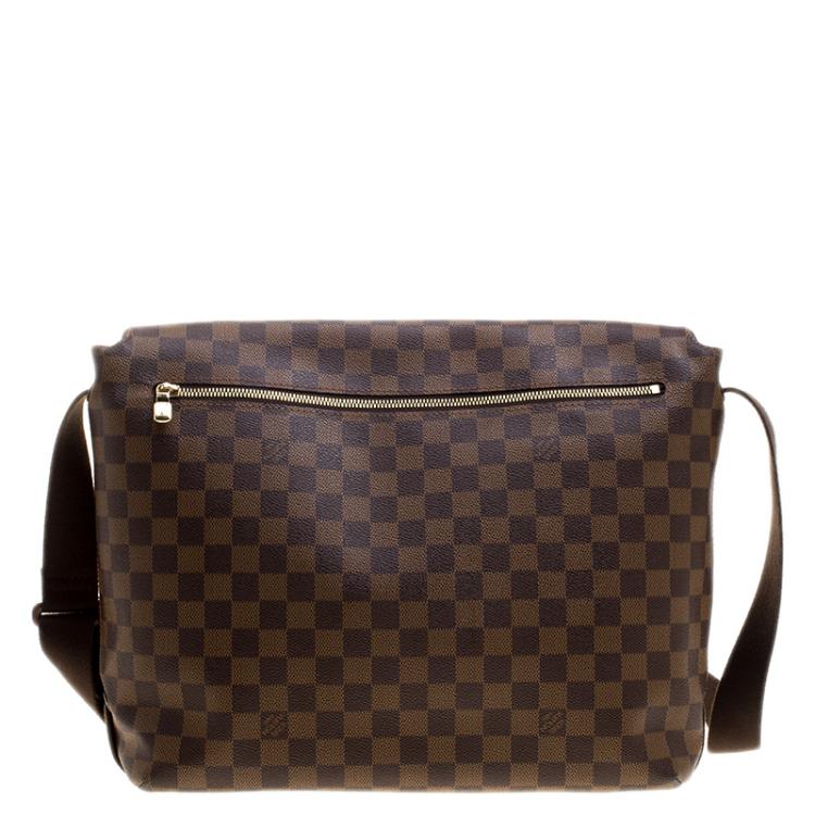 Pre Owned Louis Vuitton Damier Ebene Canvas Brooklyn GM Messenger Bag