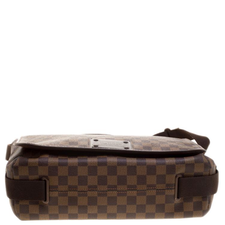 Pre Owned Louis Vuitton Damier Ebene Canvas Brooklyn GM Messenger Bag
