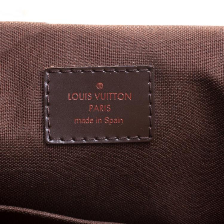 Pre Owned Louis Vuitton Damier Ebene Canvas Brooklyn GM Messenger Bag