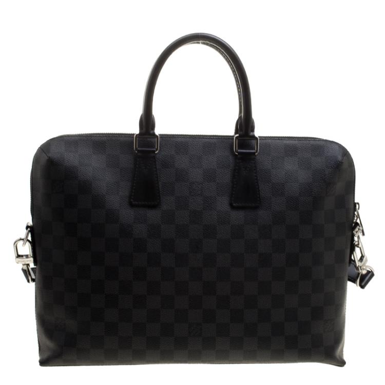 Pre Owned Louis Vuitton Damier Graphite Canvas Porte Documents Jour Messenger Bag