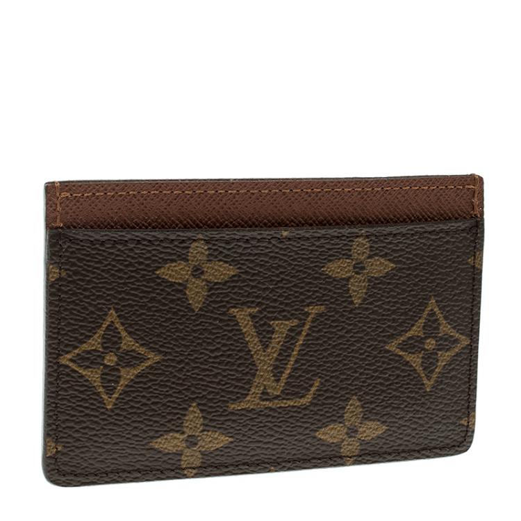 Pre Owned Louis Vuitton Monogram Canvas Card Holder