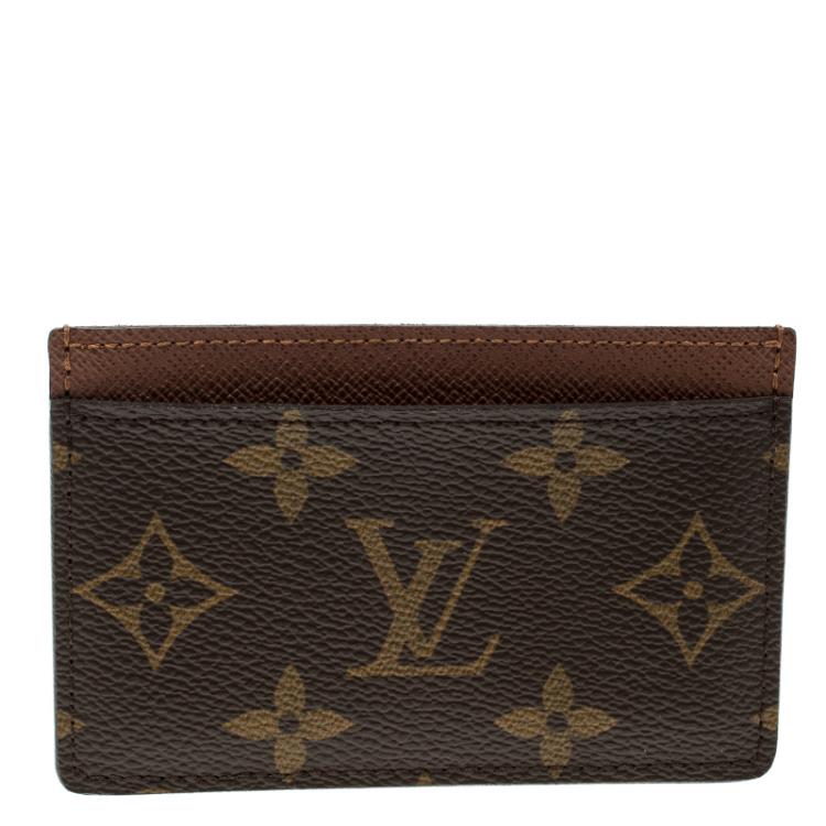 Pre Owned Louis Vuitton Monogram Canvas Card Holder