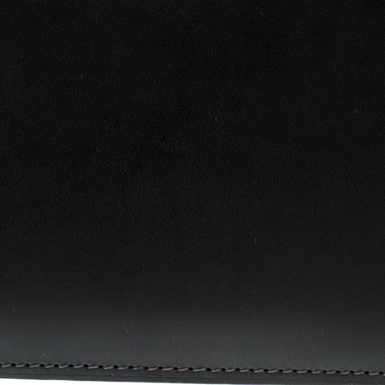 Pre Owned Louis Vuitton Black Leather Brazza Wallet