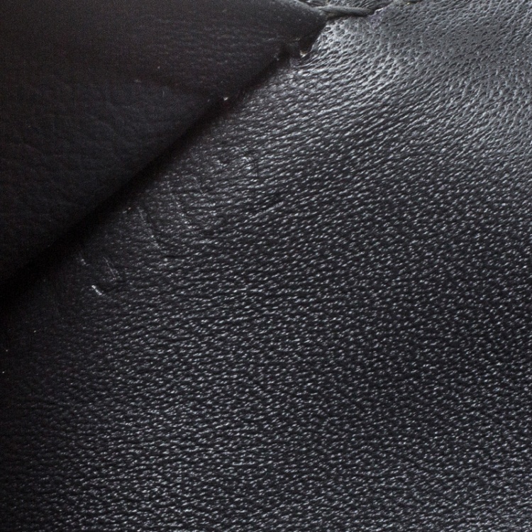 Pre Owned Louis Vuitton Black Leather Brazza Wallet