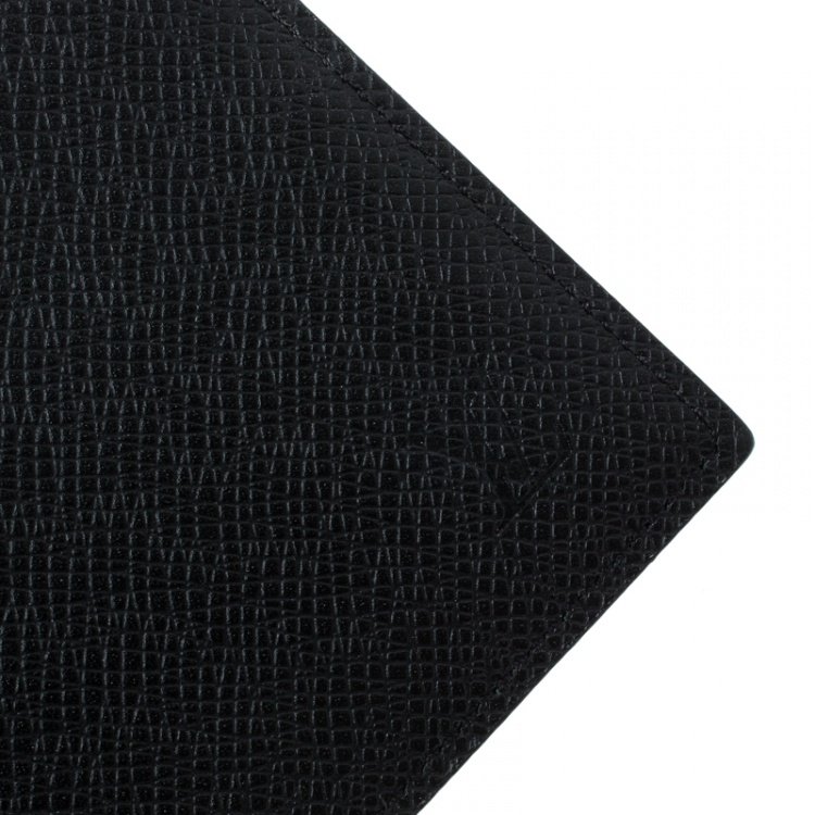 مملوكة مسبقًا Louis Vuitton Black Taiga Leather Multiple Wallet