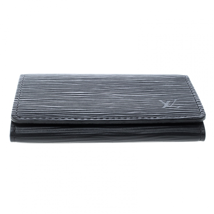 Pre Owned Louis Vuitton Black Epi Leather Card Case