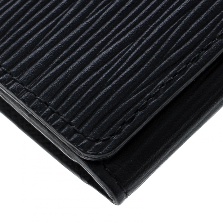 Pre Owned Louis Vuitton Black Epi Leather Card Case