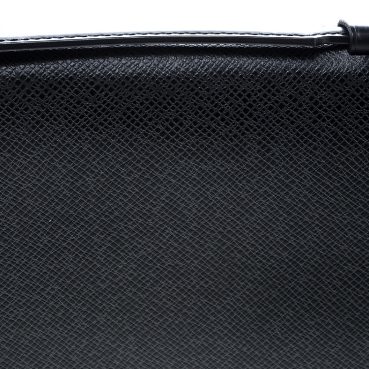 Pre Owned Louis Vuitton Black Taiga Leather Geode Organizer Clutch