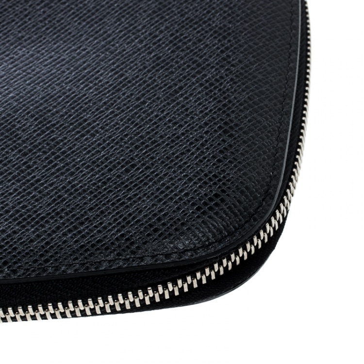 Pre Owned Louis Vuitton Black Taiga Leather Geode Organizer Clutch