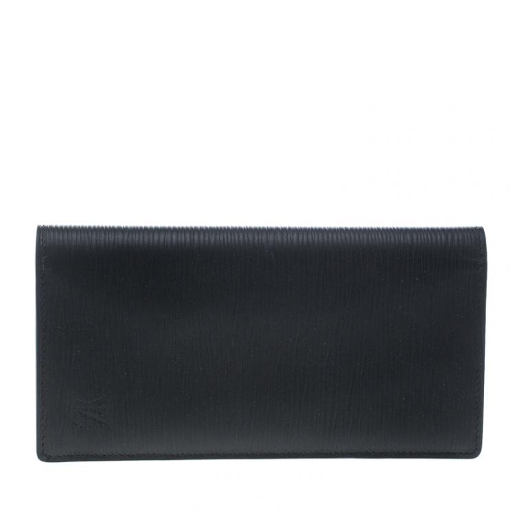 Louis Vuitton Black Epi Leather Credit Card and Currency Wallet