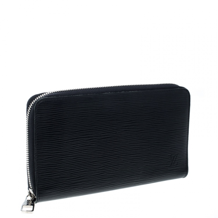 Pre Owned Louis Vuitton Black Epi Leather Zippy Organizer Wallet