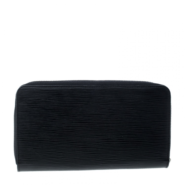 Pre Owned Louis Vuitton Black Epi Leather Zippy Organizer Wallet