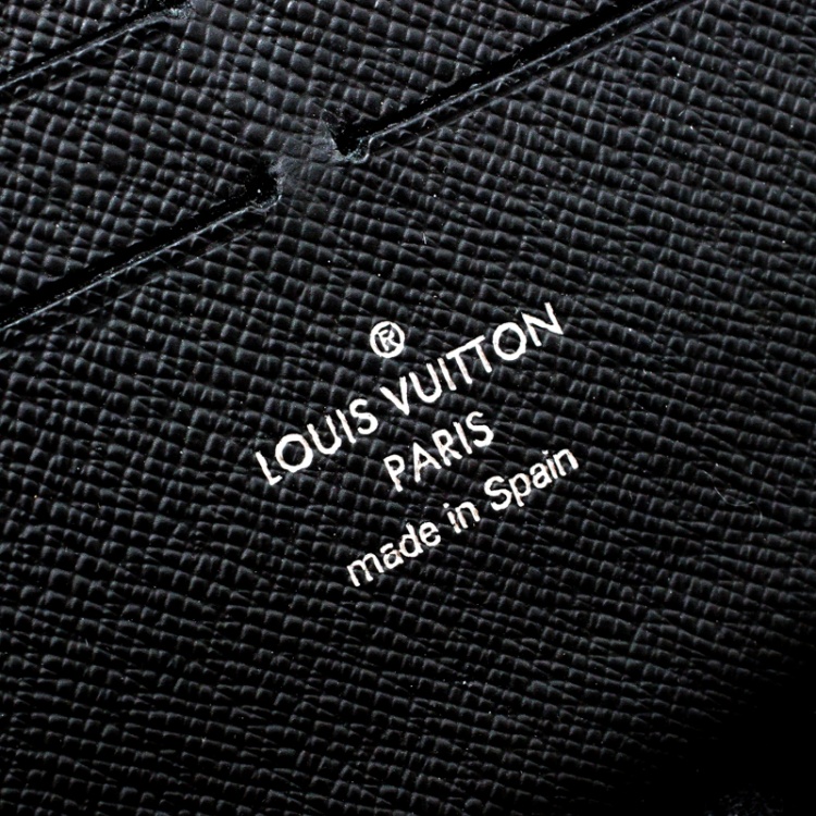 Pre Owned Louis Vuitton Black Epi Leather Zippy Organizer Wallet