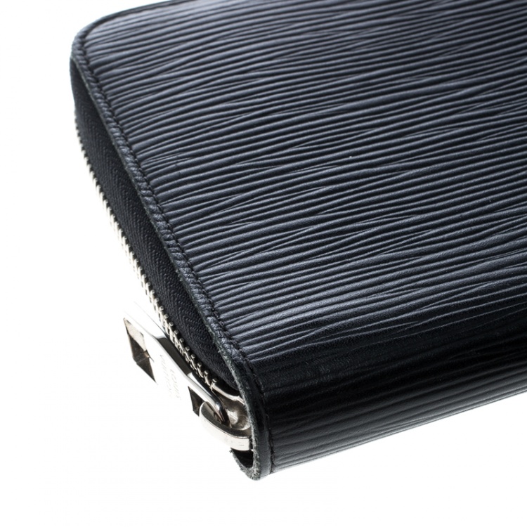 Pre Owned Louis Vuitton Black Epi Leather Zippy Organizer Wallet